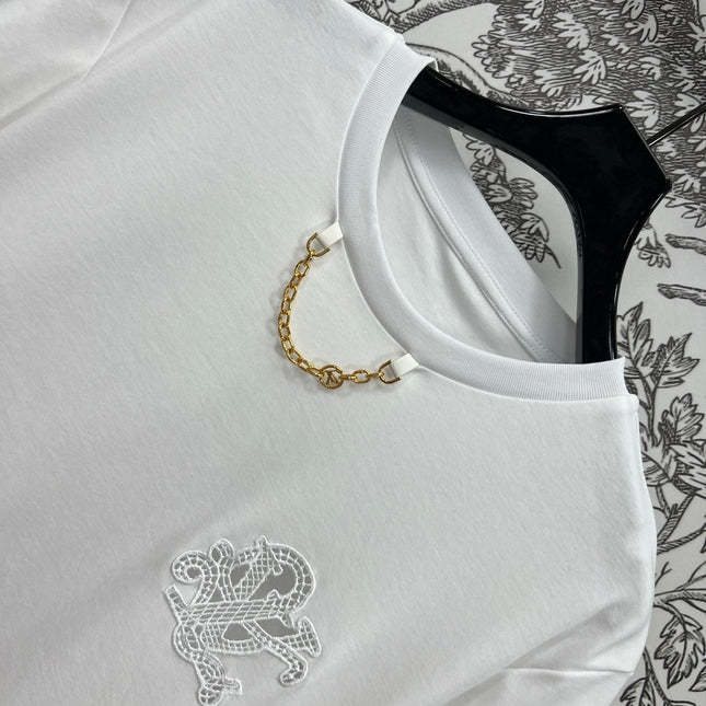 LV 25S SHORT SLEEVE T-SHIRT WITH EMBROIDERED LOGO 263036