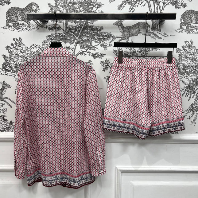 LV 25S SHIRT SHORTS SET IN POLYESTER 263071