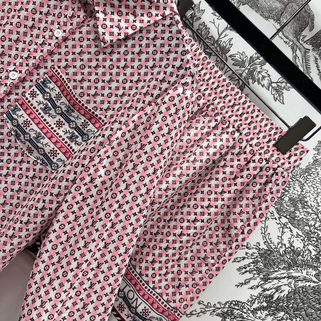 LV 25S SHIRT SHORTS SET IN POLYESTER 263071