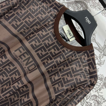 FENDI CREW NECK PRINTED T-SHIRT 268598