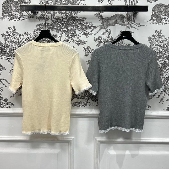 MIUMIU CROPPED KNIT FITTED TOP 268661