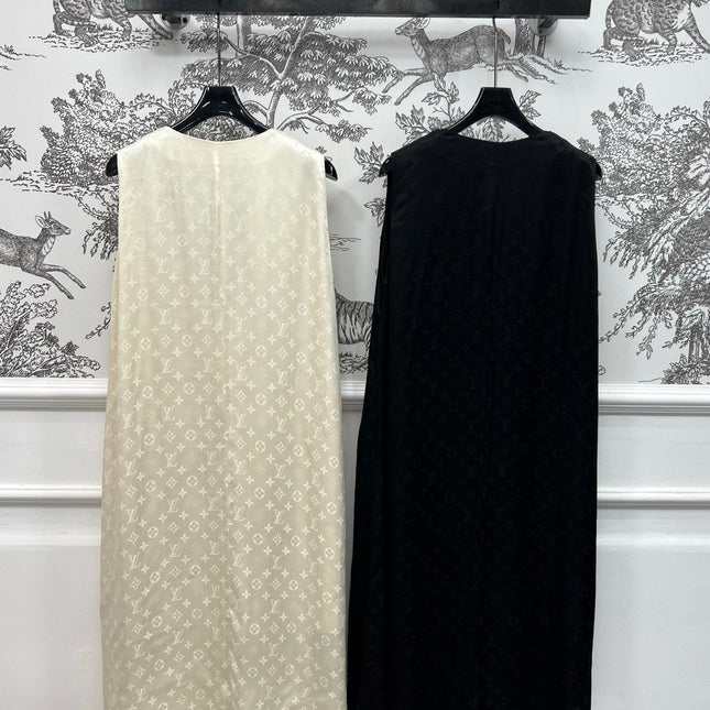 LV SLEEVELESS V-NECK DRESS WITH ZIPPER 274540