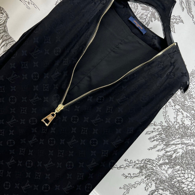 LV SLEEVELESS V-NECK DRESS WITH ZIPPER 274540