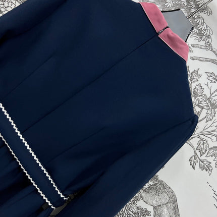 VALENTINO LONG-SLEEVE PUSSY-BOW DRESS 274583