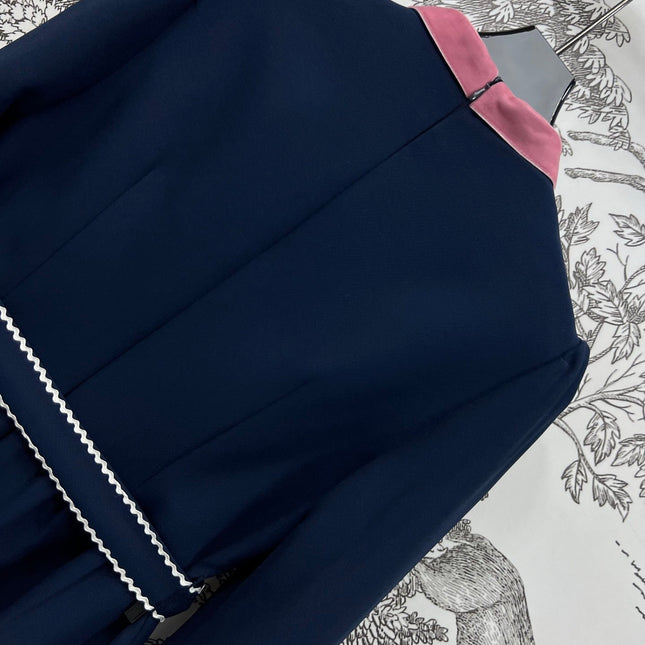 VALENTINO LONG-SLEEVE PUSSY-BOW DRESS 274583