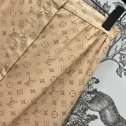 LV MONOGRAM BUTTON DOWN DRESS 274496