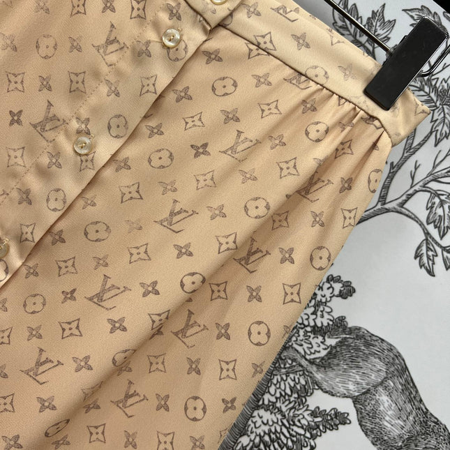 LV MONOGRAM BUTTON DOWN DRESS 274496