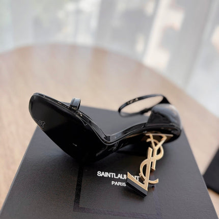 CLASSIC HIGH HEELS 10 CM IN BLACK PATENT CALFSKIN