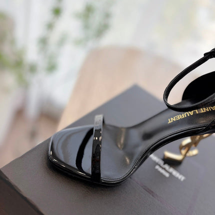 CLASSIC HIGH HEELS 10 CM IN BLACK PATENT CALFSKIN