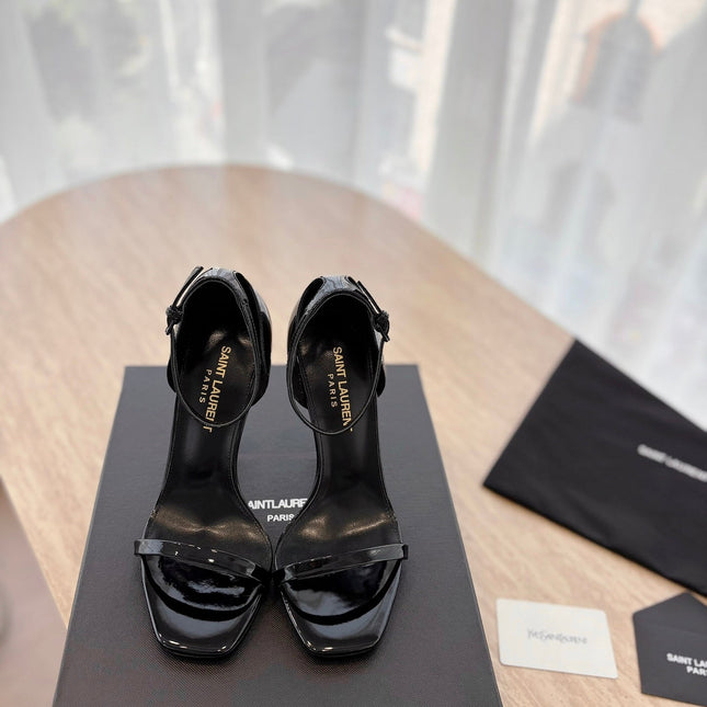 CLASSIC HIGH HEELS 10 CM IN BLACK PATENT CALFSKIN