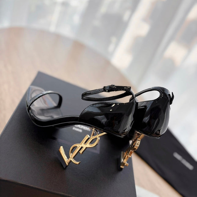 CLASSIC HIGH HEELS 10 CM IN BLACK PATENT CALFSKIN