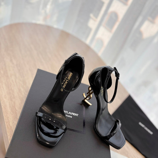 CLASSIC HIGH HEELS 10 CM IN BLACK PATENT CALFSKIN