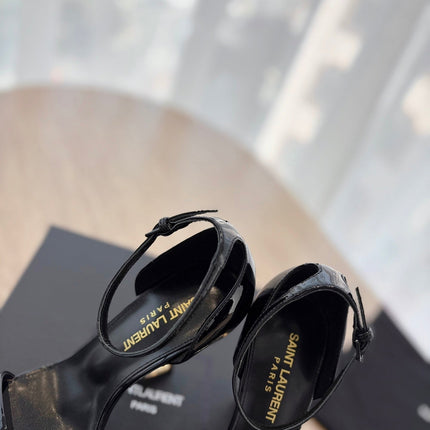 CLASSIC HIGH HEELS 10 CM IN BLACK PATENT CALFSKIN