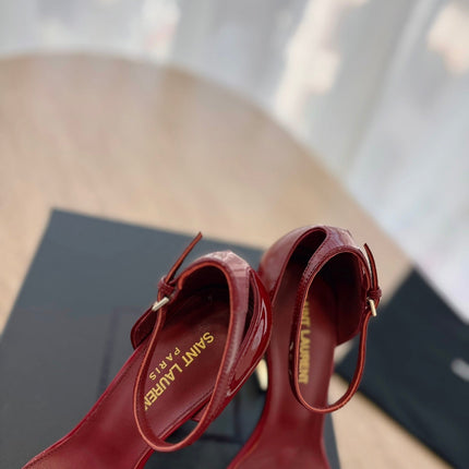CLASSIC HIGH HEELS 10 CM IN CRIMSON RED PATENT CALFSKIN