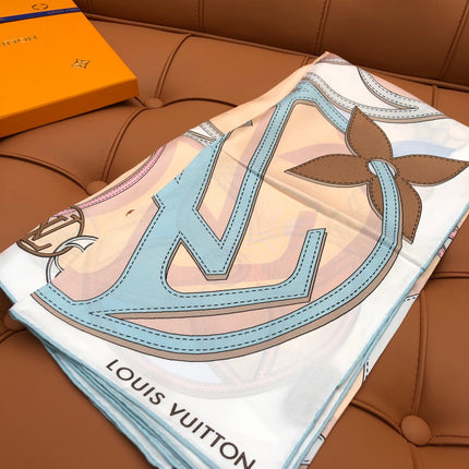 LV SCARF 90 CM IN SILK 704578