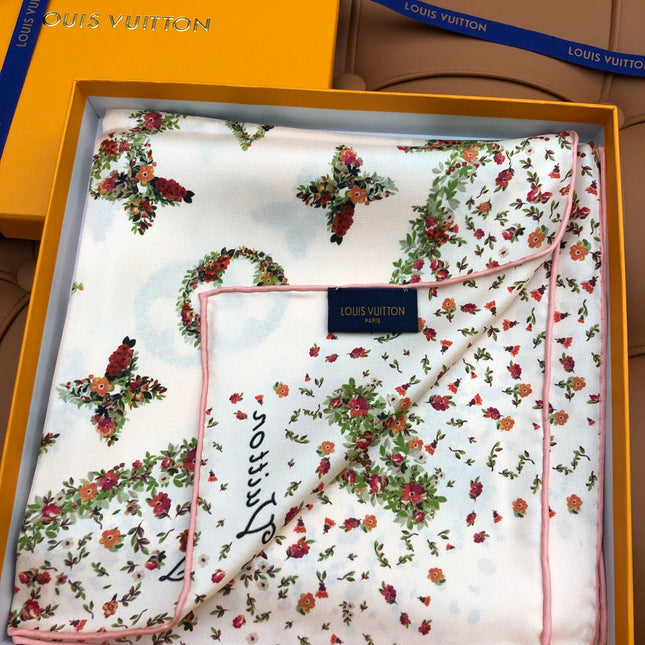 LV SCARF 90 CM IN SILK 704581