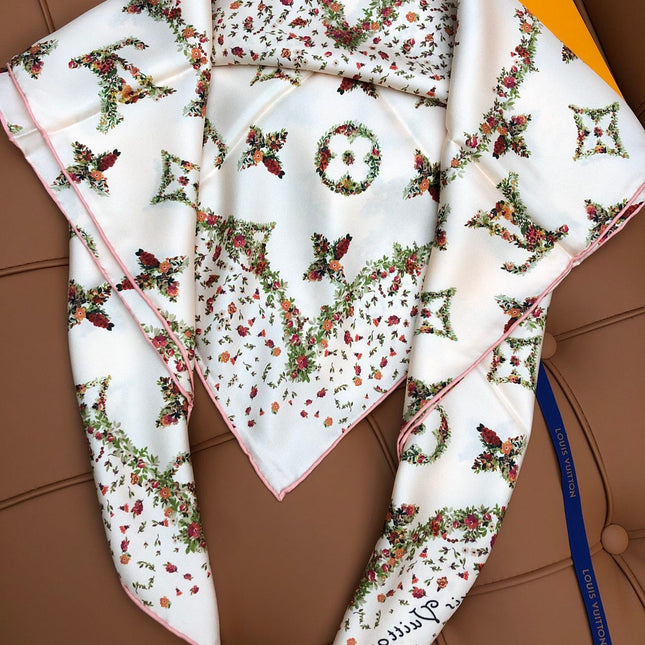 LV SCARF 90 CM IN SILK 704581