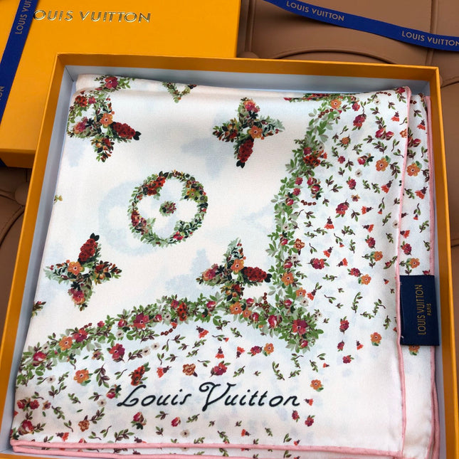 LV SCARF 90 CM IN SILK 704581