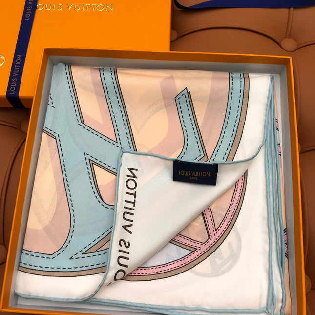 LV SCARF 90 CM IN SILK 704578