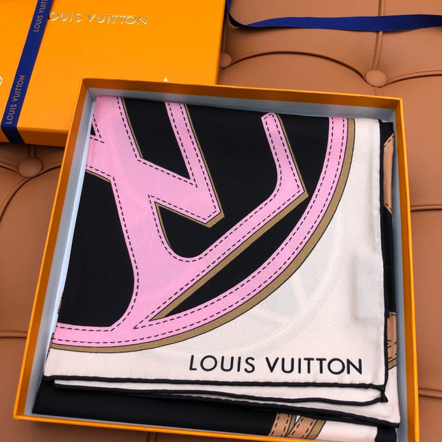 LV SCARF 90 CM IN SILK 704579