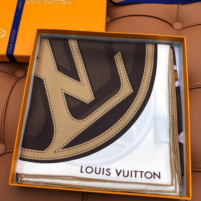 LV SCARF 90 CM IN SILK 704580
