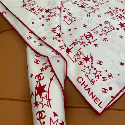 CHANEL 25S SCARF 90 IN SILK 704601