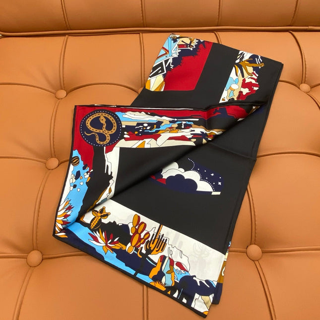 HERMES 25S SCARF 90 IN SILK 703710