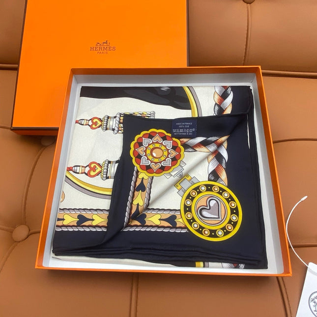 HERMES 25S SCARF 90 IN SILK 709687