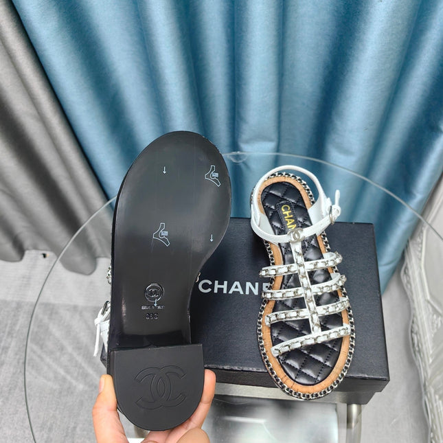 HIGH SANDALS WITH THREE STRAPS IN WHITE CALFSKIN