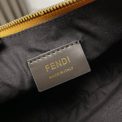 FENDIGRAPHY MEDIUM 29 IN GOLD METALLIC SMOOTH LAMBSKIN GOLD HARDWARE