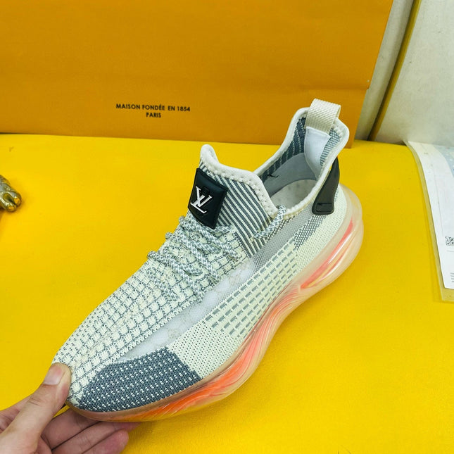 LV SNEAKER IN GREY ASH BREATHABLE MESH FABRIC