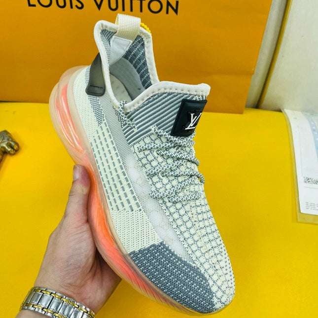 LV SNEAKER IN GREY ASH BREATHABLE MESH FABRIC