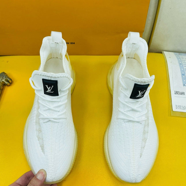 LV SNEAKER IN WHITE BREATHABLE MESH FABRIC