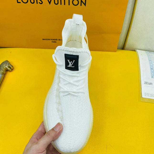 LV SNEAKER IN WHITE BREATHABLE MESH FABRIC
