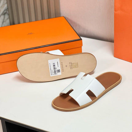 IZMIR SANDAL LIGHT BROWN MIX WHITE LAMBSKIN