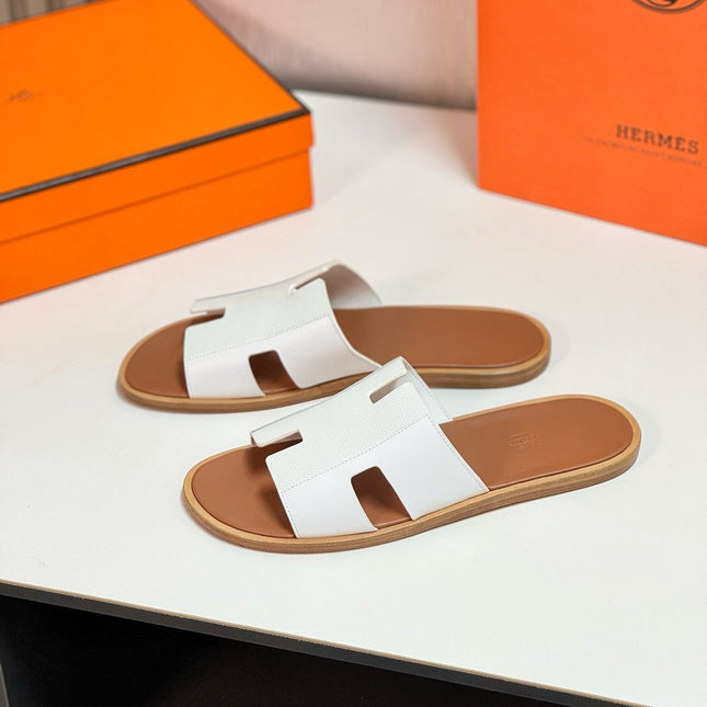 IZMIR SANDAL LIGHT BROWN MIX WHITE LAMBSKIN