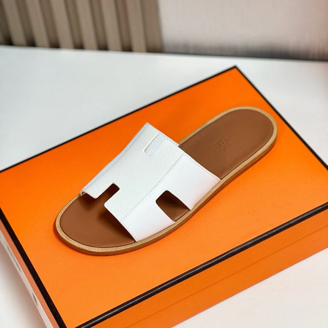 IZMIR SANDAL LIGHT BROWN MIX WHITE LAMBSKIN