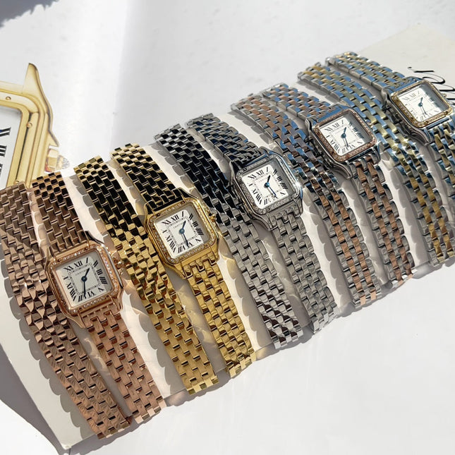 PANTHÈRE DE CARTIER WATCH GOLD AND SILVER CASE