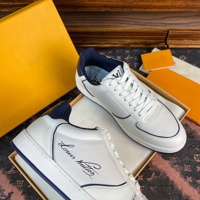 LV RIVOLI FAT SNEAKER WHITE BLUE
