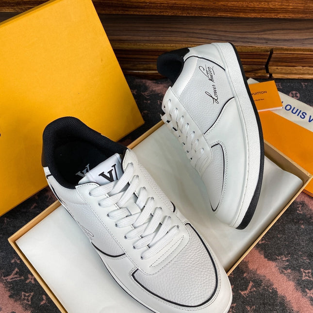 LV RIVOLI FAT SNEAKER WHITE BLACK