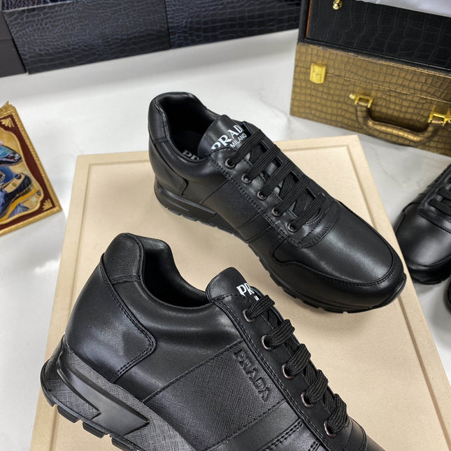PRA SNEAKER IN BLACK CALFSKIN