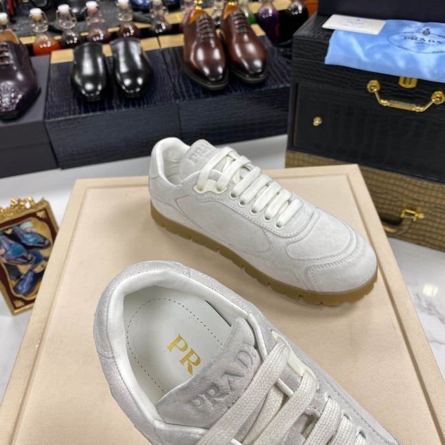 PRA TRAIL FADED GREY SUEDE SNEAKERS
