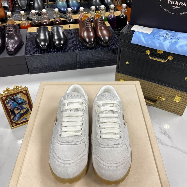 PRA TRAIL FADED GREY SUEDE SNEAKERS