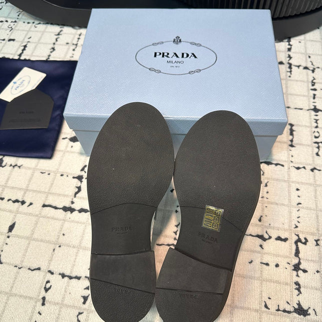 PRA SCHOCOLATE BRUSHED LOAFERS GLOSSY SILVER CALFSKIN