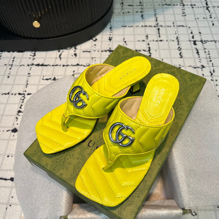 GG THONG SANDALS 55 LEMON CALKSKIN