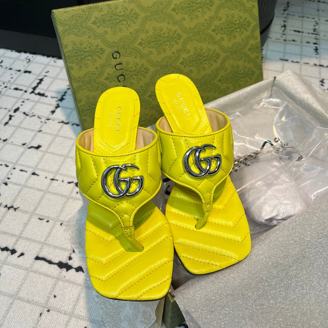 GG THONG SANDALS 55 LEMON CALKSKIN