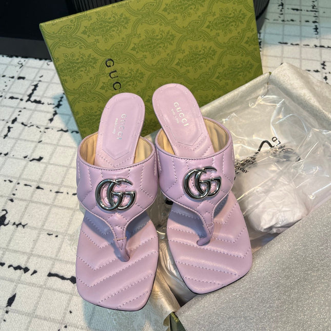 GG THONG SANDALS 55 LAVENDER CALKSKIN