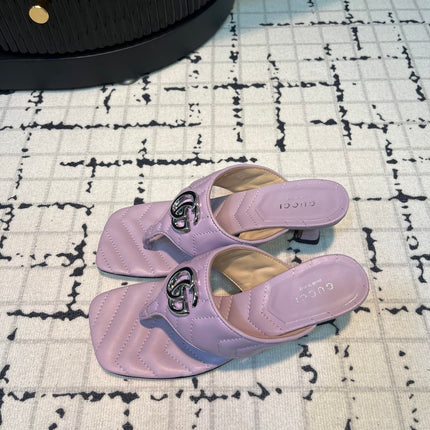 GG THONG SANDALS 55 LAVENDER CALKSKIN