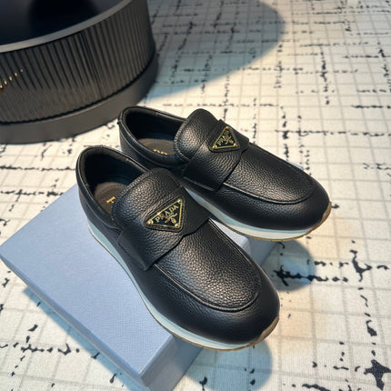 PRA SPORTY STYLE LOAFERS BLACK CALFSKIN