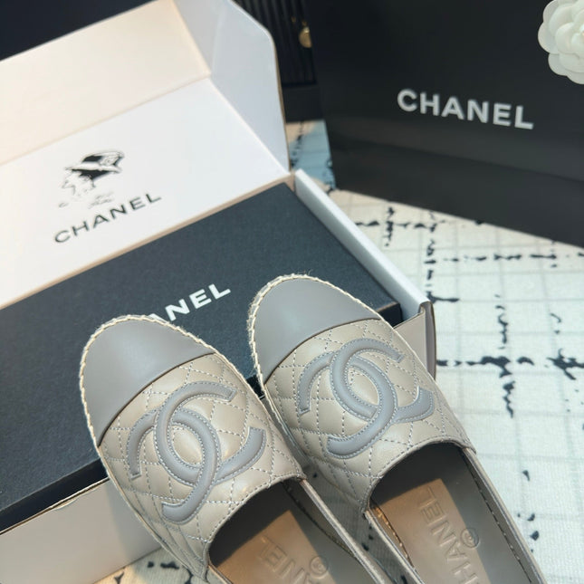 ESPADRILLES LOAFERS IN FLINT GREY LAMBSKIN